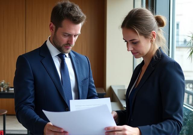 Ironclad Lexicon legal professionals reviewing a contract in a modern London office